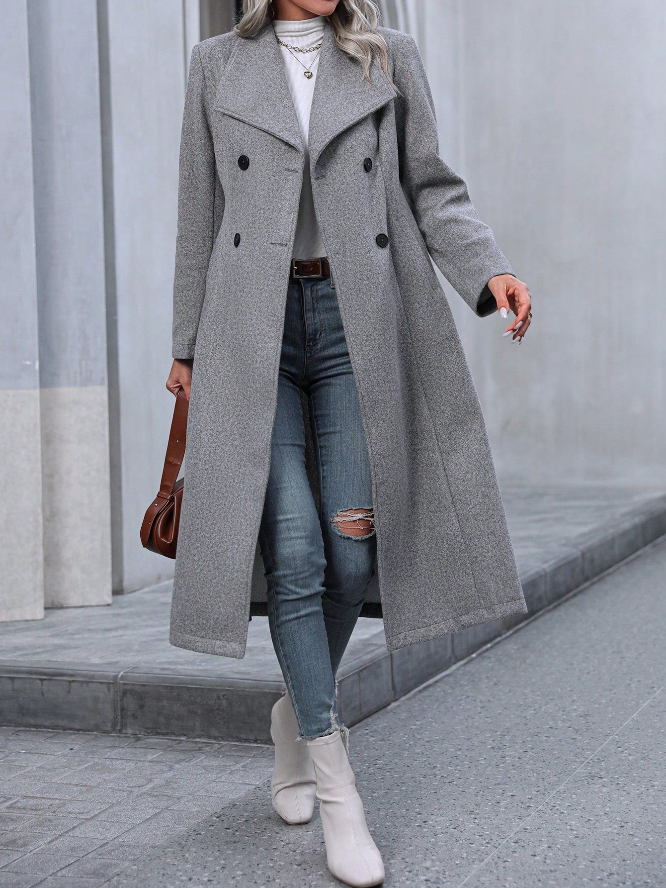 Double Breasted Overcoat